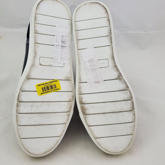 Chelsea & Violet Bootie Sneakers Women's 7.5 Black CV Milo Leather Slip On - Picture 8 of 10